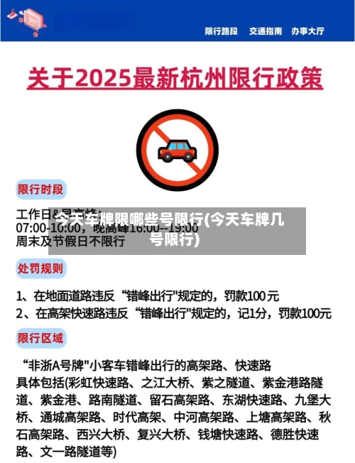 今天车牌限哪些号限行(今天车牌几号限行)-第2张图片